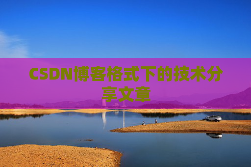 CSDN博客格式下的技术分享文章